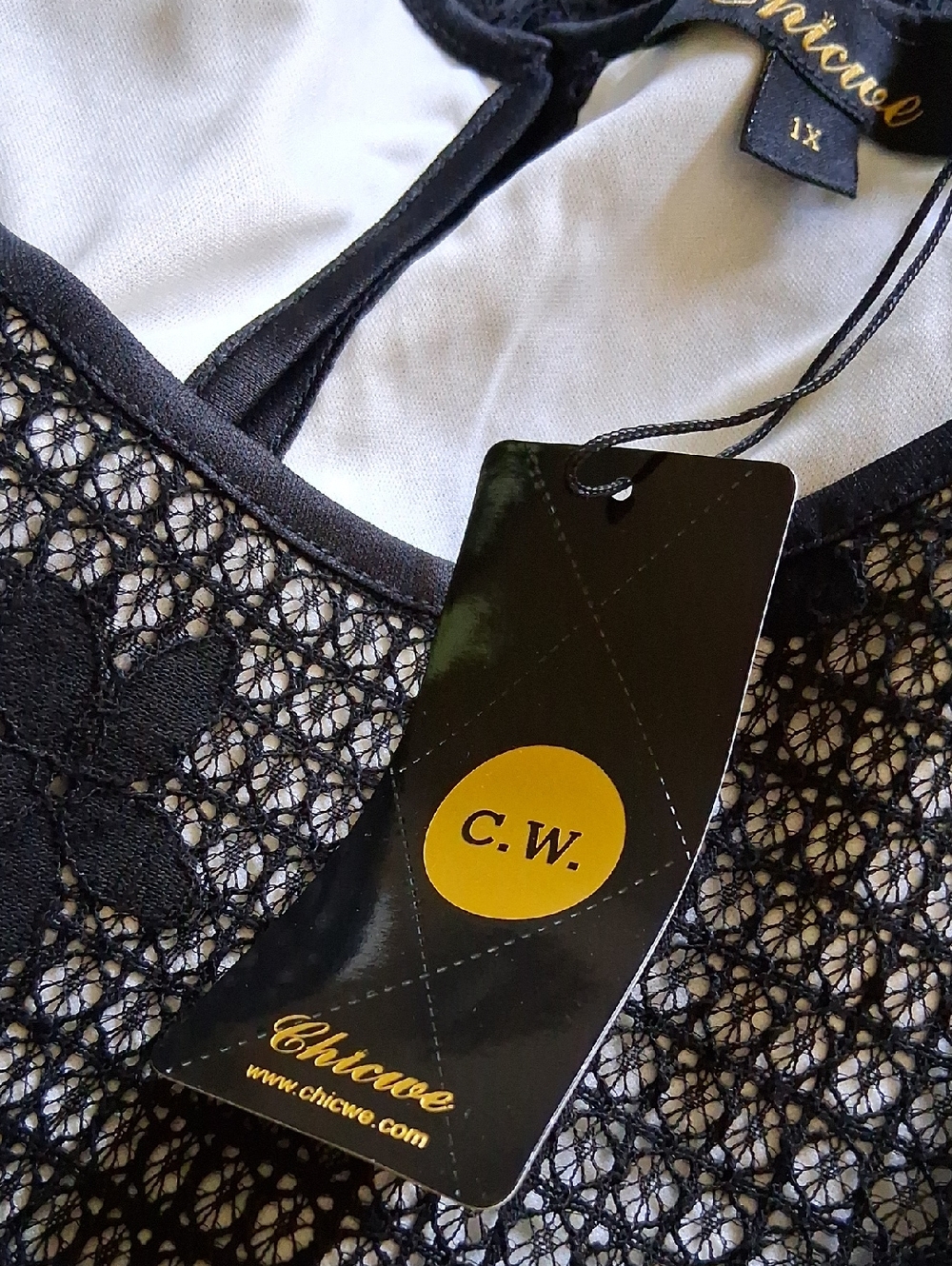 Chicwe Black Lace Top - Picture 7 of 7